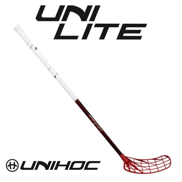 Floorballschläger Unihoc Unilite Carbskin featherlight 26 red.jpg