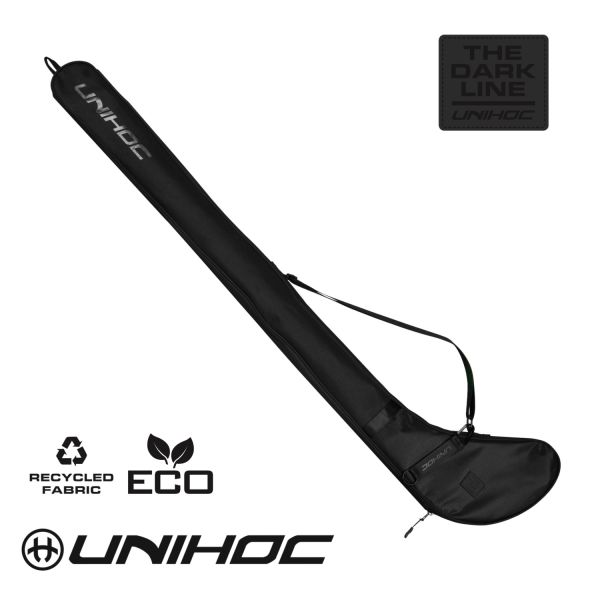 Floorballschläger Tasche - Unihoc Stick cover DARK LINE senior 92-104cm black.jpg