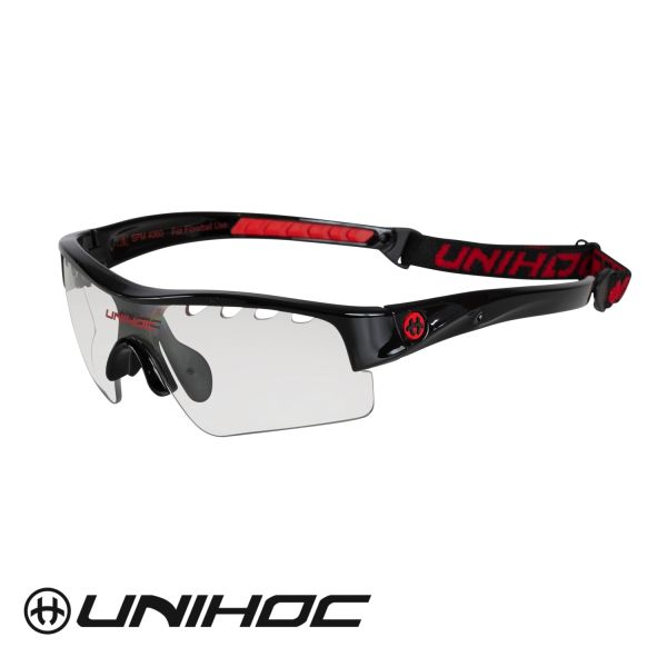 Floorball Kinder Brille - Eyewear VICTORY kids black/red.jpg