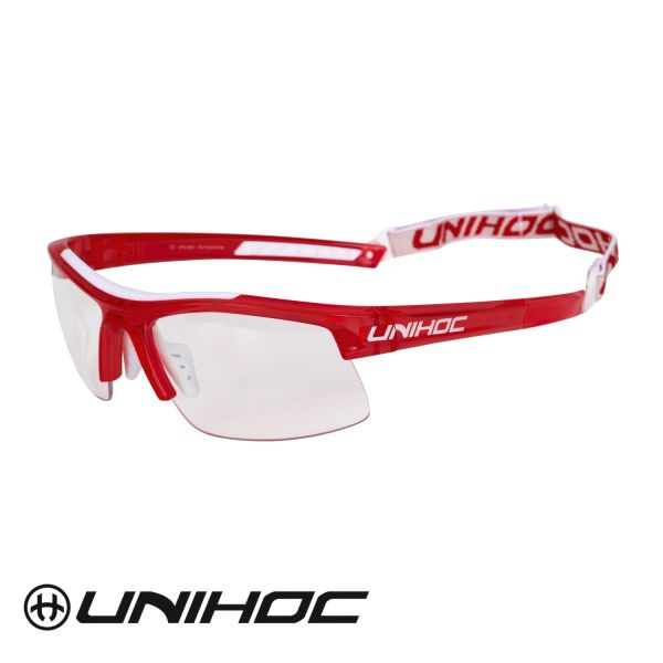 Floorball Brille - Eyewear ENERGY kids crystal red/white.jpg