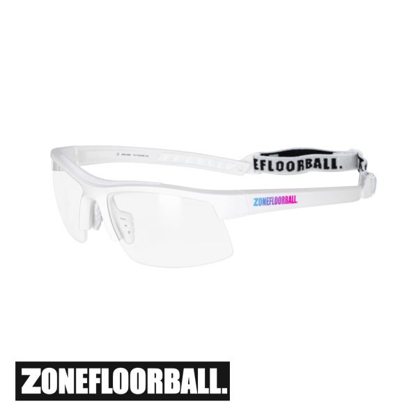 Floorball Brille für Kinder - Zone Sportbrille PROTECTOR KIDS weiß prizm.jpg