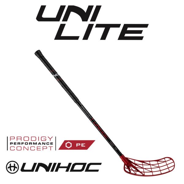 Kinder Floorballschläger - Unihoc UNILITE PRODIGY 36 schwarz rot.jpg